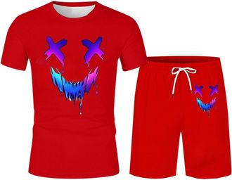 Generic New York Vintage T-Shirt Pack Car Racing Suits for Men Red