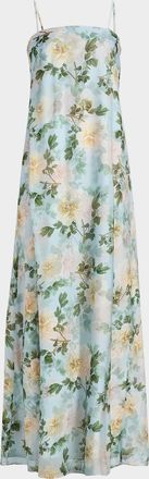 Sachin & Babi Shelby Floral Chiffon Slip Gown