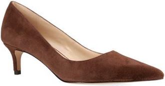Pelle Moda Aeri Pointed Toe Kitten Heel Pump in Espresso at Nordstrom, Size 9.5