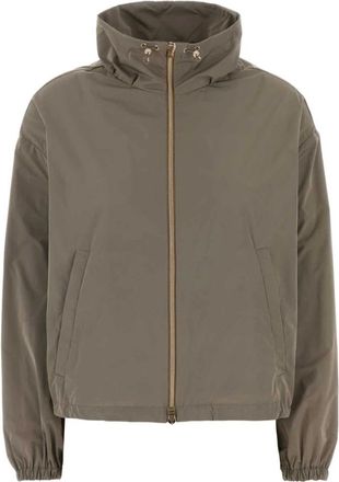 Herno Jassen, Dames, Grijs, M, Polyester, Windbreaker