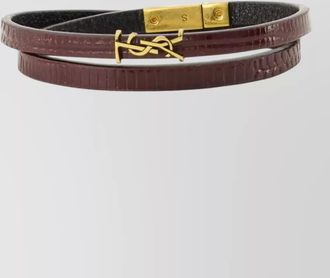 Saint Laurent leather bracelet