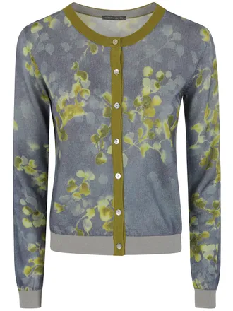 In Bed With You Sweater Floral Print Korean Collar With Contrasting T
