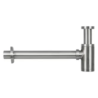 Differnz Mix design sifon 5/4 met muurbuis en rozet mat chroom