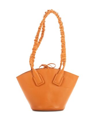 Bottega Veneta Bucket-tas met gesmockte bandjes - Oranje