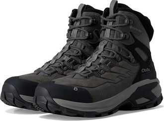Oboz Footwear Bridger Ridge Mid GTX Mens Climbing Shoes Gunmetal Black : 10.5 D - Medium, Leather