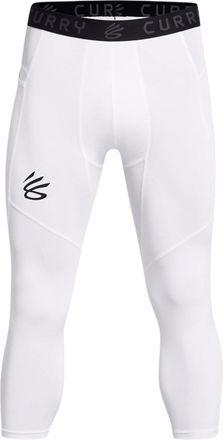 Under Armour Curry Brand 3/4 Comp Leggings White 1379828-100