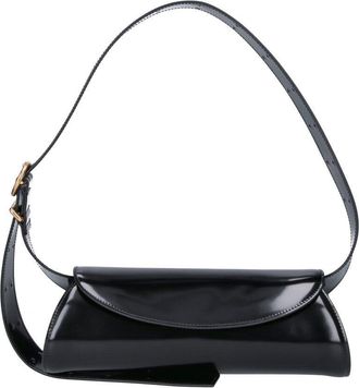 Jil Sander Black Calfskin Cannolo Large Shoulder Bag