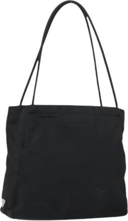 Prada Pre-owned Shoulder Bags, female, Black, Size: ONE SIZE Pre-owned Vintage Nylon Shoulder Bag