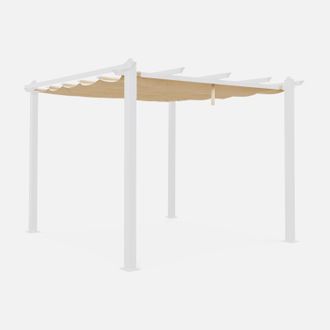 Alice's Garden Alices Garden - Techo De Repuesto Para P&eacute;rgola 3x3m, Cubierta De P&eacute;rgola Condate, Beige