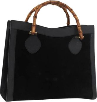 Gucci Pre-owned Handbags, female, Black, Size: ONE SIZE Pre-owned Vintage Hand Bag