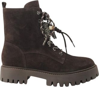 Guess Veterschoenen - Dames - Veterlaarzen - Bruin - 35 EU - Leer - Schoenen