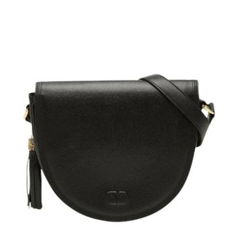 Valentino Pre-owned Garavani Tassel Leren Schoudertas - Dames - Pre-owned - Zwart - Maat: ONE Size Leer