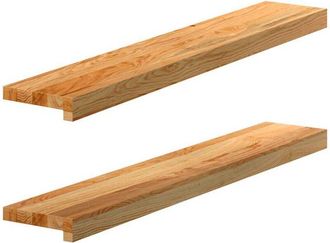vidaXL Vidaxl - Window Sills 2 pcs Light Brown 90x15x2 cm Solid Wood Oak