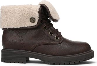 Blowfish dames winterlaarzen met veters van bruin kunstleer - Andy-Cozy