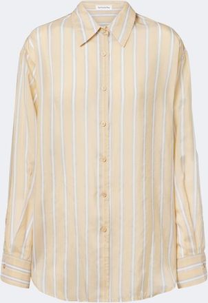 Frankie Shop Peri striped twill shirt