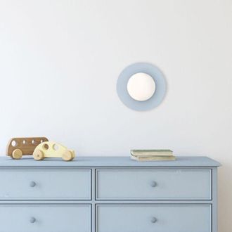 Luminosa Light Designs Tk-lighting Globe Blu lampada da parete e soffitto 25 cm