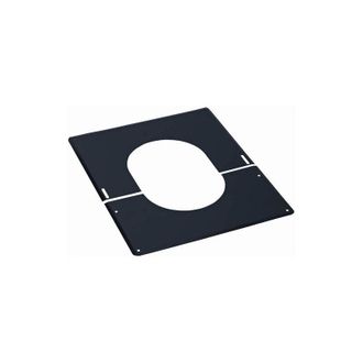 TEN 482120 piastra di copertura in acciaio inox da 0&deg; a 30&deg; D200 mm nero - TEN