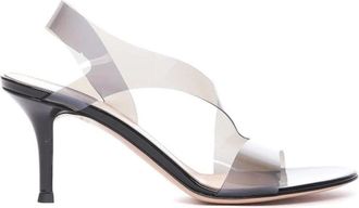 Gianvito Rossi Metropolis 70 Sandalen - Dames - Sandalen met hakken - Zwart - 36 EU - Leer - Schoenen