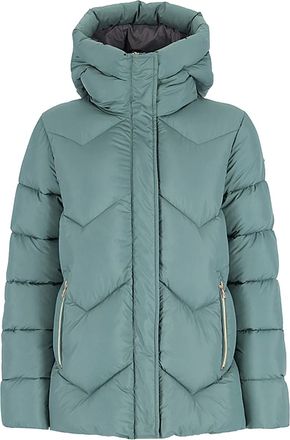 Conte Of Florence quilted hooded jacket - women - Polyester - S - Green