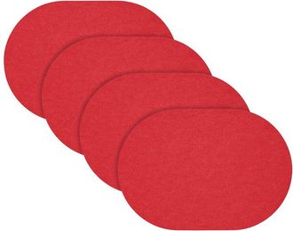 Fortessa Set Of 4 Loft Oval Felt Placemats