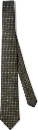 Brunello Cucinelli Necktie with jacquard pattern in Khaki at Nordstrom