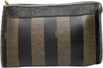 Fendi Pre-owned Clutches, female, Brown, Size: ONE SIZE Pre-owned Vintage Clutch