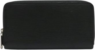 Louis Vuitton Pre-owned Epi Long Zipper Wallet - Dames - Vintage Accessoires - Zwart - ONE Size - Leer - Vintage