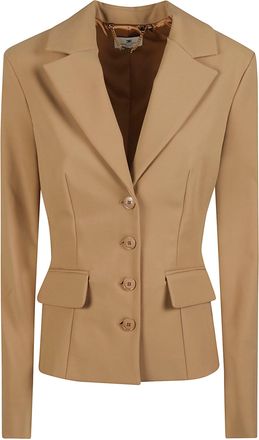 Elisabetta Franchi Long Sleeve Tailored Notched Lapel Jacket