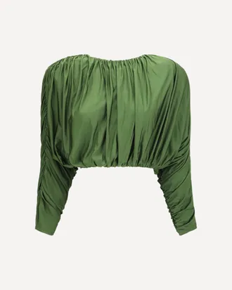 Self Portrait Draped jersey Top Female 6