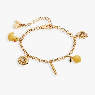 Alex and Ani Crayola x Alex and Ani Fan Favorites Sunglow Charm Bracelet in Gold at Nordstrom