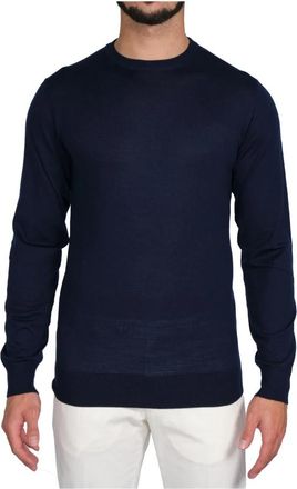 L.B.M. 1911 Ronde hals gekweek - Heren - Ronde hals truien - Blauw - 3XL - Truien & Vesten