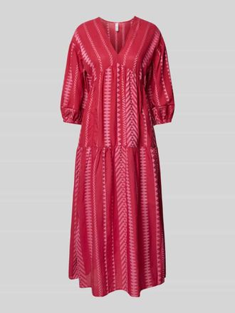 Mango Maxikleid im Stufen-Look Modell GENI in Pink, Gr&ouml;&szlig;e XS