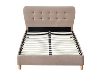 VENTE-UNIQUE.COM Base de cama tela crema