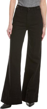 Rag & Bone Rag & Bone Skylar Black Wide Leg Jean
