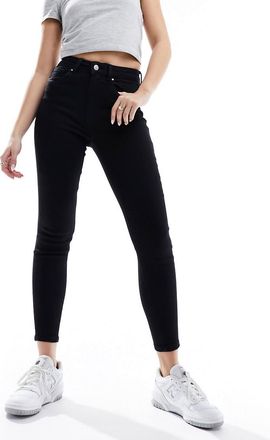 Only high rise skinny jeans in black