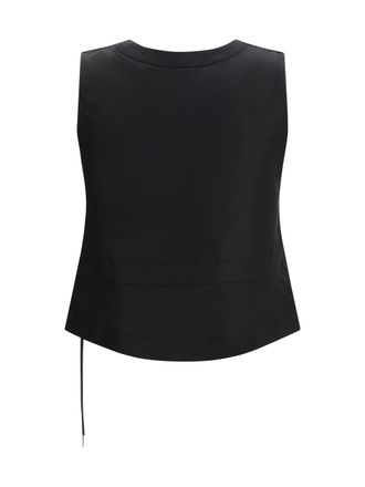 sacai Twill Vest - Black