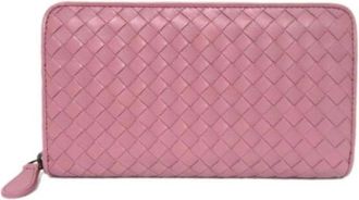 Bottega Veneta Pre-owned Wallets, female, Pink, Size: ONE SIZE Pre-owned Fabric Wallet