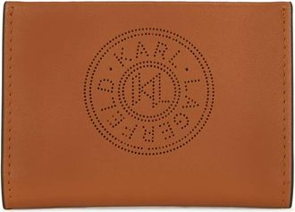 Karl Lagerfeld K/Circle cardholder - women - Calf Leather - One Size - Brown