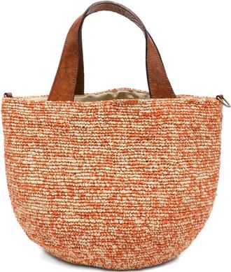 Ibeliv Mirozy Raffia Handles Tote Bag