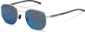 Porsche Design P8695 D Mens Sunglasses Silver Size 51