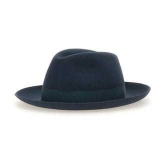 Borsalino Accessoires, Dames, Blauw, 57 CM, Folar Hat