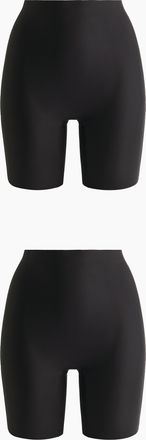 H&M 2er-Pack Light No-Show Shaping Bikers - Schwarz