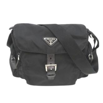Prada Pre-owned Vintage Schoudertas - Dames - Pre-owned - Zwart - Maat: ONE Size Nylon