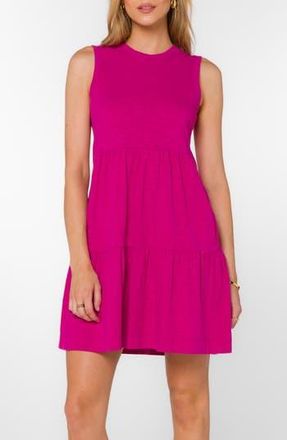 Velvet Heart Sleeveless Tiered Minidress in Fuchsia at Nordstrom Rack, Size X-Small