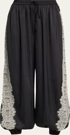 Cinq &agrave; Sept Esme Satin Drawstring Balloon Pants