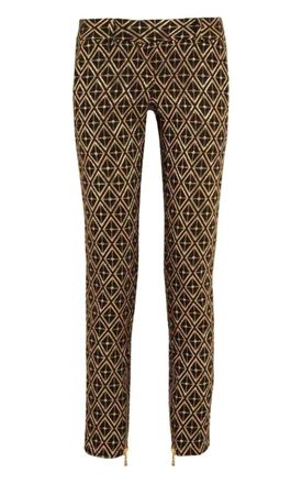 Balmain Gold Brocade Trousers Size S