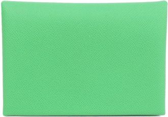 Herm&egrave;s Vert Coin Purse/Coin Case (Pre-Owned)