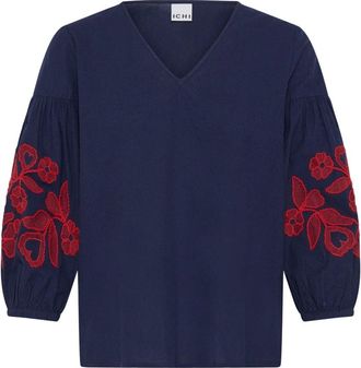 Ichi Blusa Ihginola - Blouses & Shirts - Mujer - Azul - M