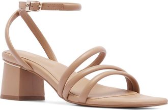 FRANKiE4 Ramsay Block Heel Sandal in Camel at Nordstrom, Size 8.5