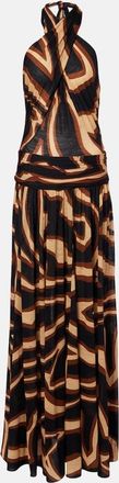 Pucci Printed wool-blend cocktail dress